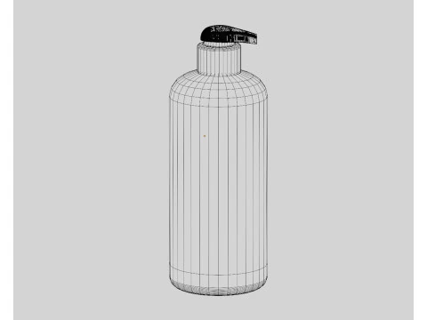 Butelka z pompką Model 3D