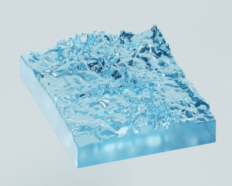 Ondas Modelo 3D .c4d .max .obj .3ds .fbx .stl .blend 