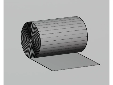 Wrapping Paper Roll 3D Model