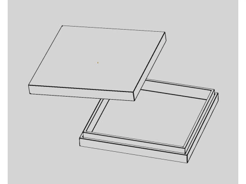 Pudełko na pakiet Model 3D