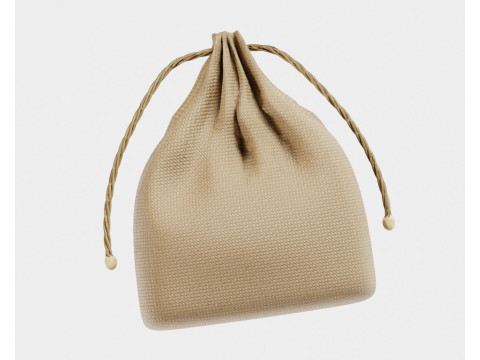 Джутовая сумка 3D Модель