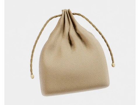 황마 가방 3D 모델