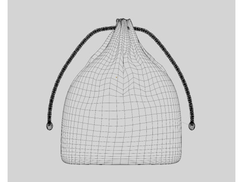 Джутовая сумка 3D Модель