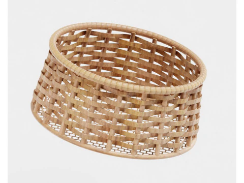 Panier en osier Modèle 3D