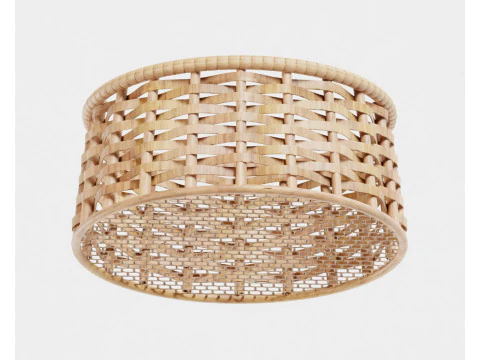 Panier en osier Modèle 3D