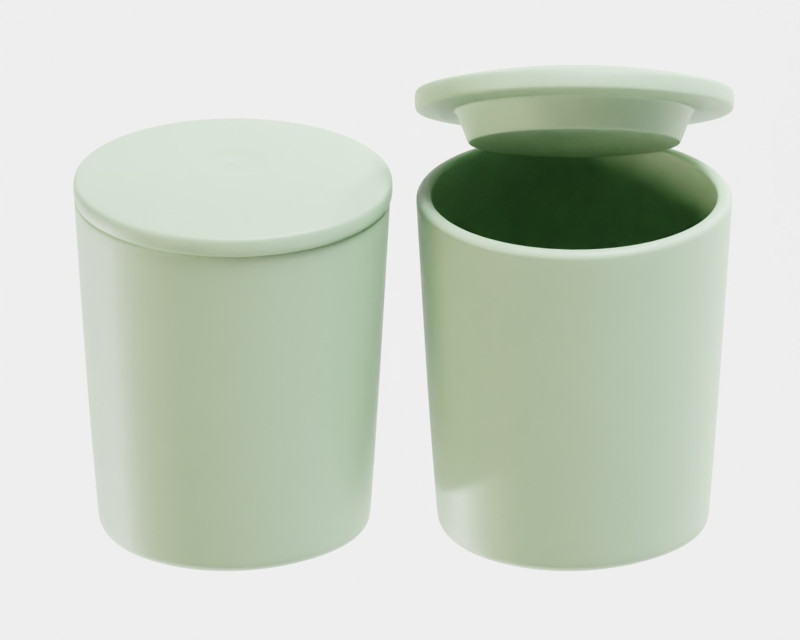 Cup with lid 3D Model .c4d .max .obj .3ds .fbx .stl .blend 