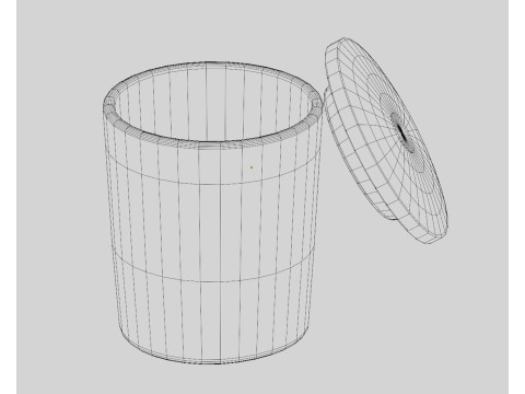 Cup with lid 3D Model