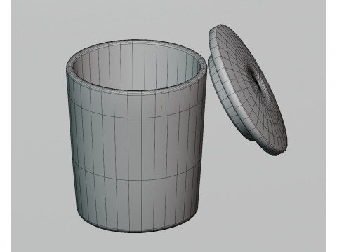 Cup with lid 3D Model
