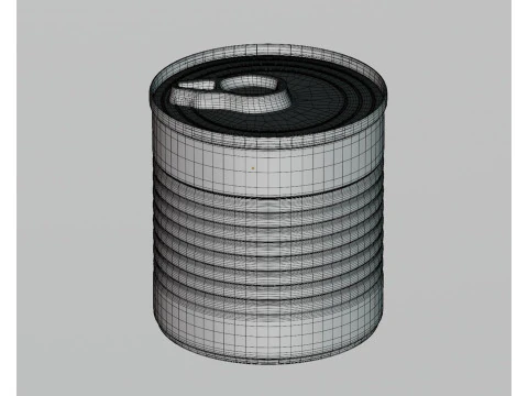 食品缶 3Dモデル