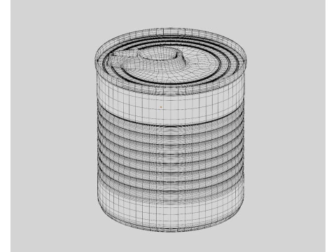 食品缶 3Dモデル