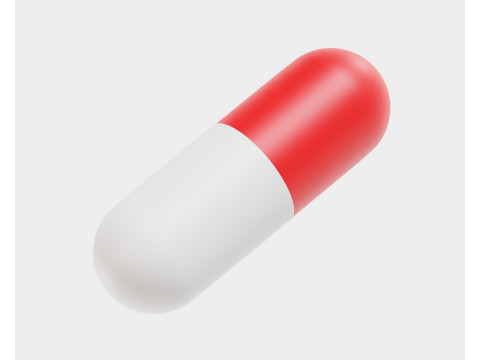 Pil kapsul Model 3D