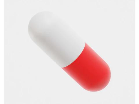 Pigułka kapsułkowa Model 3D