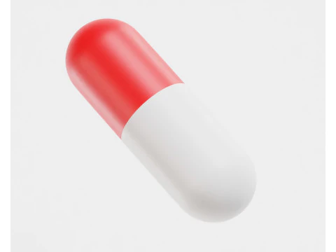 Pigułka kapsułkowa Model 3D
