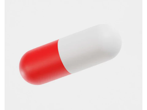 Pigułka kapsułkowa Model 3D