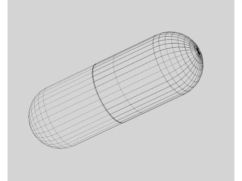 Pigułka kapsułkowa Model 3D