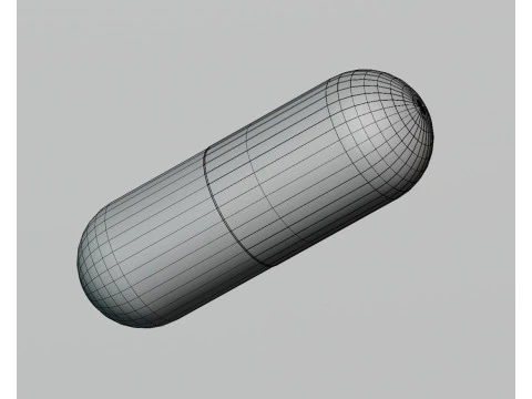 Pigułka kapsułkowa Model 3D