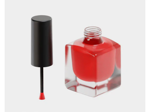 Nail Polish Bottle 3D Model