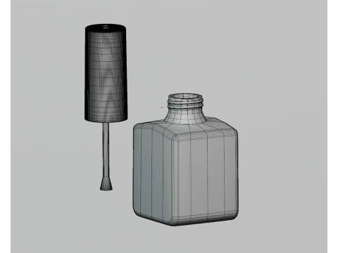 Nail Polish Bottle 3D Model