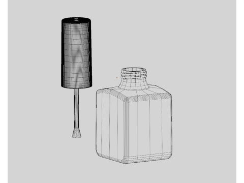Nail Polish Bottle 3D Model