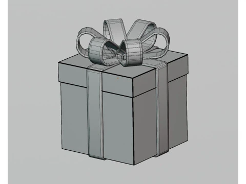 선물 상자 3D 모델
