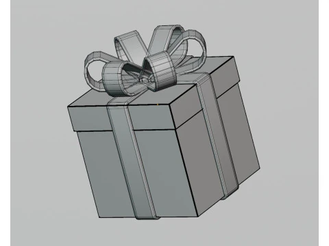 선물 상자 3D 모델