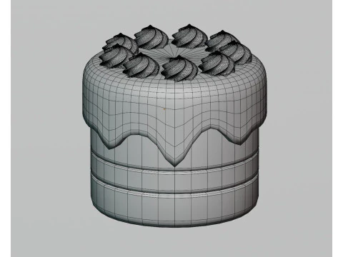 ケーキ 3Dモデル