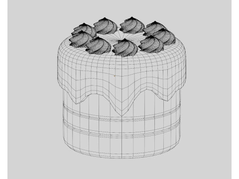 ケーキ 3Dモデル