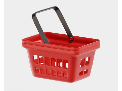 장바구니 3D 모델