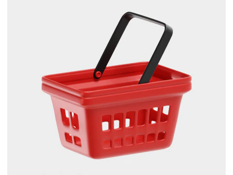 장바구니 3D 모델