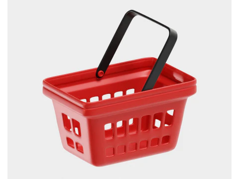 장바구니 3D 모델