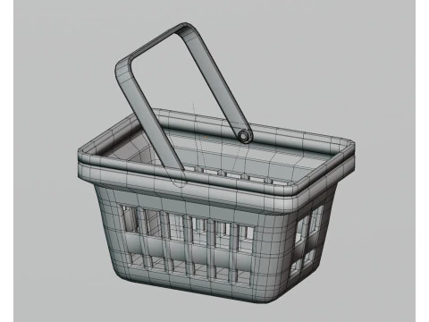 장바구니 3D 모델