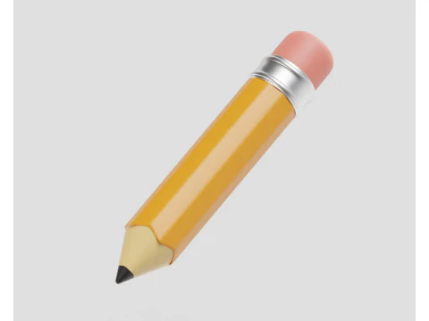 鉛筆 3Dモデル