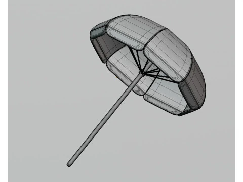 비치 파라솔 3D 모델