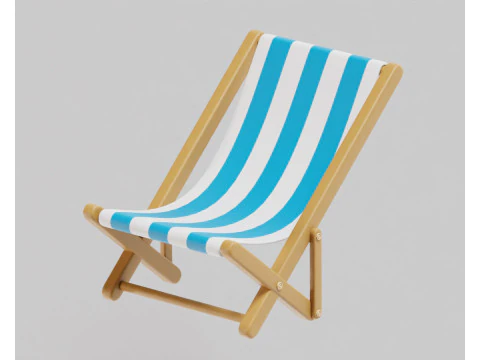 Krzesło plażowe Model 3D