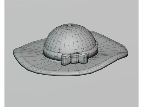 Woman hat Straw Hat 3D Model