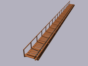 Bridge model for marshland Modelo 3D