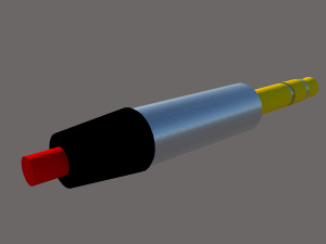 Headphone plug Modello 3D