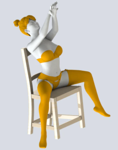 Dancing girl 3D Model .c4d .max .obj .3ds .fbx .stl .blend 