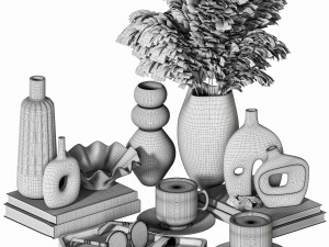 Decorative set 02 3D Model