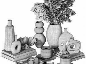 Decorative set 02 3D Model