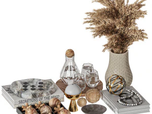 Декоративный набор 04 3D Модель