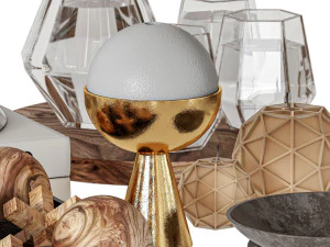 Декоративный набор 04 3D Модель