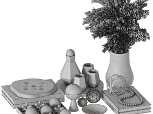 Декоративный набор 04 3D Модель