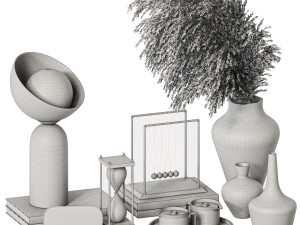 Decorative set 07 Model 3D