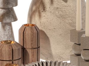 Decorative set 10 3D Модель