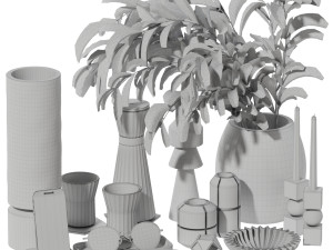 Decorative set 10 3D Модель