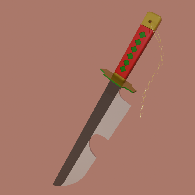 Anime Sword Modelo 3D .c4d .max .obj .3ds .fbx .stl .blend 