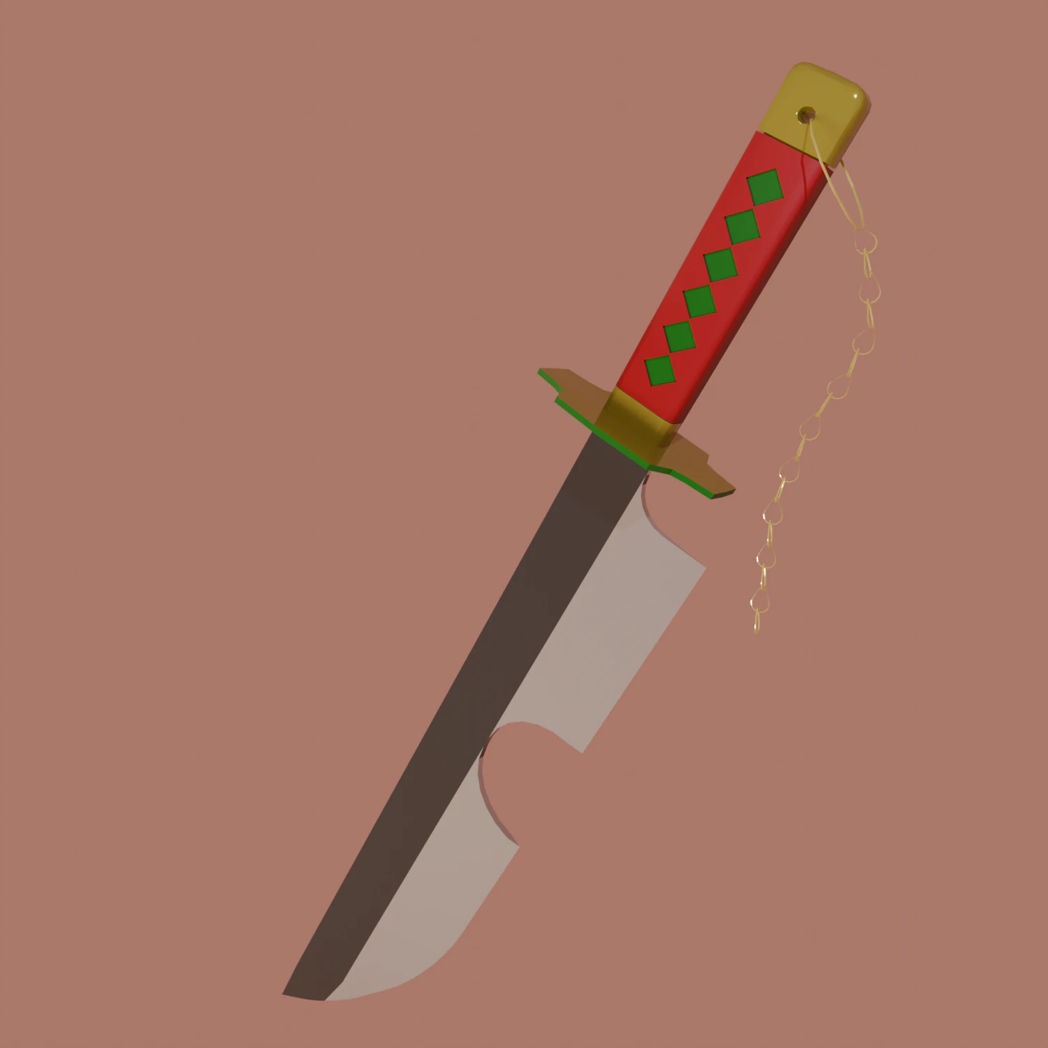 Anime Sword 3D Model .c4d .max .obj .3ds .fbx .stl .blend 