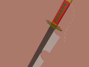 Spada dell'anime Modello 3D
