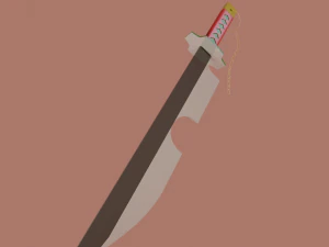 Anime Sword 3D Model
